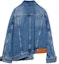 Lookbook (Women) LOEWE SS23 Denim Blue Long-Sleeve Jacket with Front Pocket. S359Y50X25-5810