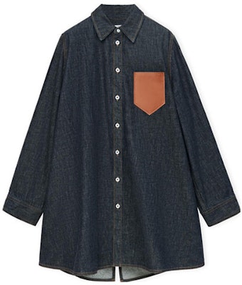 (W) LOEWE SS23 牛仔藍口袋補丁寬鬆長袖襯衫 S540Y13X27-5400 Buy (W) LOEWE SS23 牛仔藍口袋補丁寬鬆長袖襯衫 S540Y13X27-5400