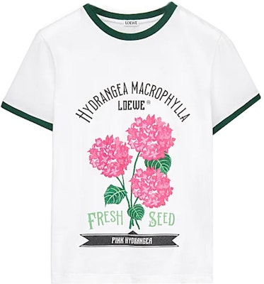 (W) Camiseta Blanca LOEWE SS23 con Estampado Floral y Logotipo. S540Y22X29-9523 Buy (W) Camiseta Blanca LOEWE SS23 con Estampado Floral y Logotipo. S540Y22X29-9523