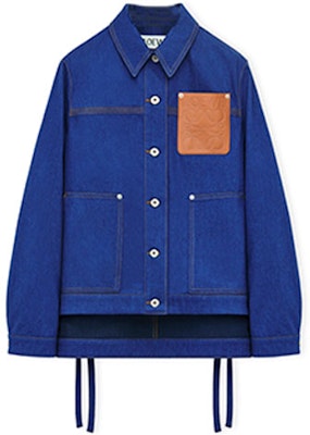 (Women) LOEWE SS23 Light Blue Denim Workwear Jacket with Chest Pocket. S359Y50X24-5451 Buy (Women) LOEWE SS23 Light Blue Denim Workwear Jacket with Chest Pocket. S359Y50X24-5451