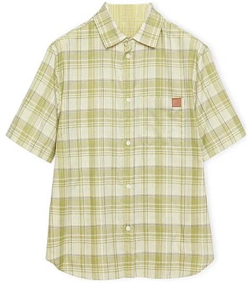 (W) LOEWE SS23 短袖綠色多彩格紋襯衫 H526Y05WAG-4108 Order (W) LOEWE SS23 短袖綠色多彩格紋襯衫 H526Y05WAG-4108