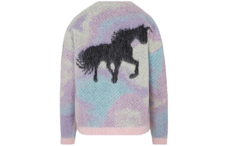 Lookbook (Women) LOEWE SS23  Single-Breasted Cardigan Sweater Long Sleeve - Multi-color S540Y16K27-9990