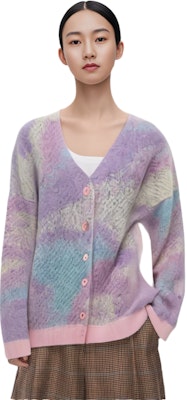 (Women) LOEWE SS23 Single-Breasted Cardigan Sweater Long Sleeve - Multi-color S540Y16K27-9990 Shop (Women) LOEWE SS23 Single-Breasted Cardigan Sweater Long Sleeve - Multi-color S540Y16K27-9990