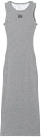 (Women) LOEWE SS23 Sleeveless Grey Dress with Solid Color and Logo Embroidery. S359Y51X31-1440 (Women) LOEWE SS23 Sleeveless Grey Dress with Solid Color and Logo Embroidery. S359Y51X31-1440