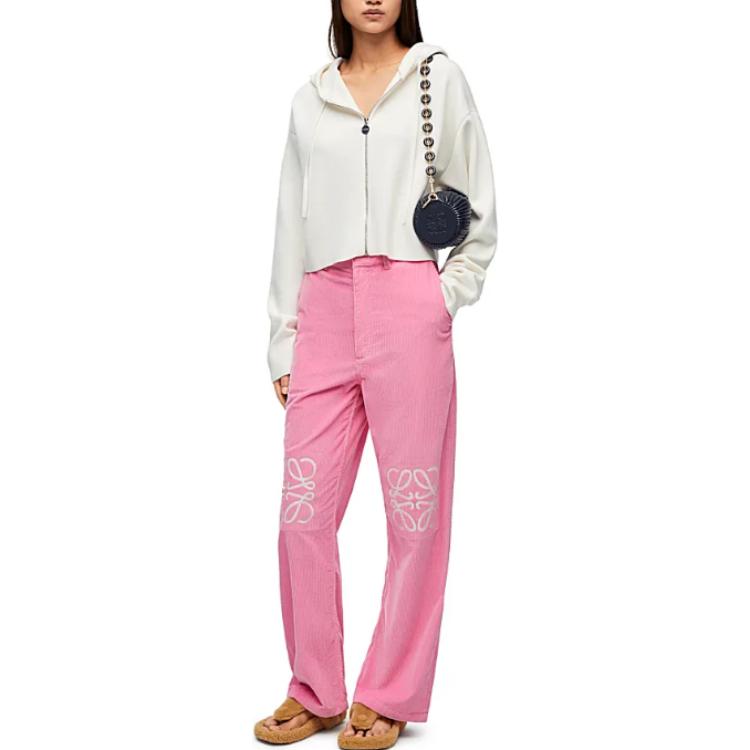 (Women) LOEWE SS23  Solid Color Hooded Zip-Up Casual Hoodie. S359Y16K42-2100 圖 3