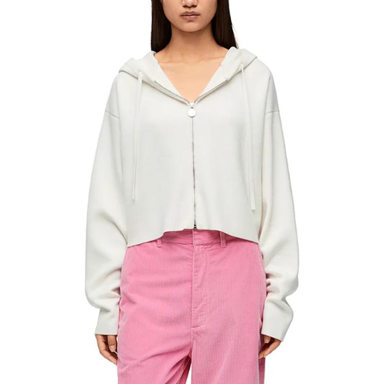 (Women) LOEWE SS23  Solid Color Hooded Zip-Up Casual Hoodie. S359Y16K42-2100 圖 5