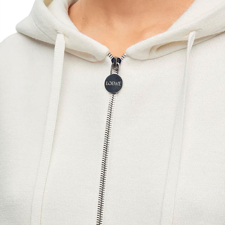 (Women) LOEWE SS23  Solid Color Hooded Zip-Up Casual Hoodie. S359Y16K42-2100 圖 6