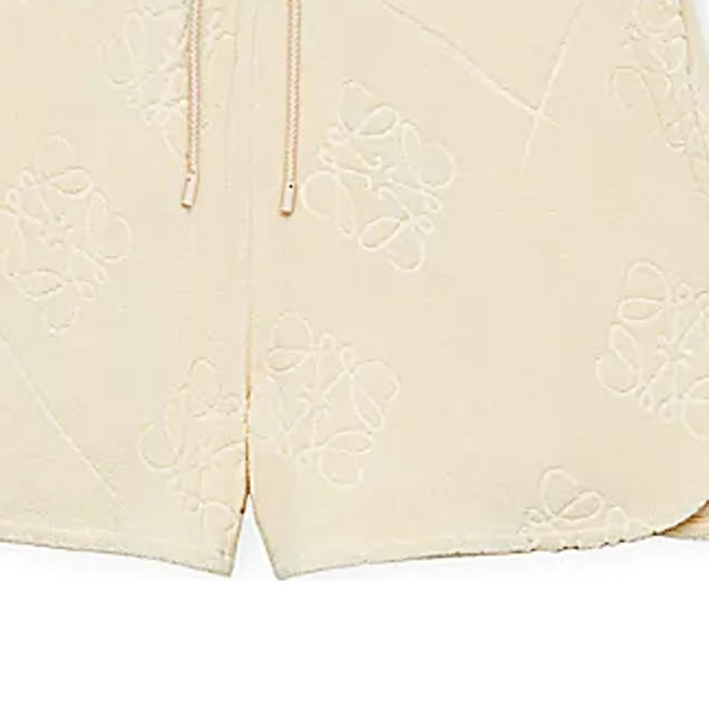 Sizing (Women) LOEWE SS23  Straight-fit Jacquard Shorts in Linen Beige with Logo Design. S616Y27J08-2370