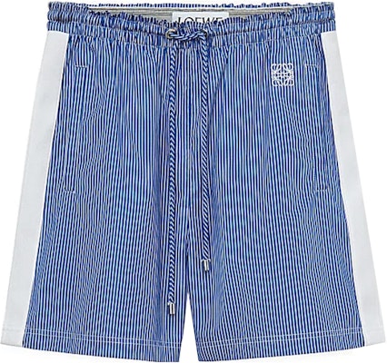 (Women) LOEWE SS23 Striped Patchwork Drawstring Loose Shorts Navy Blue S540Y04XDT-5118 Buy (Women) LOEWE SS23 Striped Patchwork Drawstring Loose Shorts Navy Blue S540Y04XDT-5118