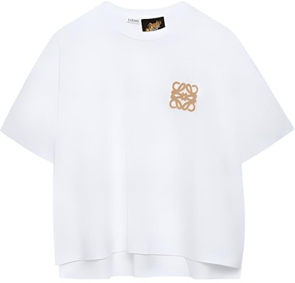 (W) LOEWE SS23 白色標誌刺繡短袖圓領T恤。 S616Y22J12-2112 Order (W) LOEWE SS23 白色標誌刺繡短袖圓領T恤。 S616Y22J12-2112
