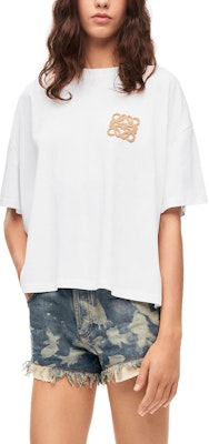 (W) LOEWE SS23 白色標誌刺繡短袖圓領T恤。 S616Y22J12-2112 Purchase (W) LOEWE SS23 白色標誌刺繡短袖圓領T恤。 S616Y22J12-2112