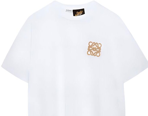 (W) LOEWE SS23 白色標誌刺繡短袖圓領T恤。 S616Y22J12-2112 Sizing (W) LOEWE SS23 白色標誌刺繡短袖圓領T恤。 S616Y22J12-2112