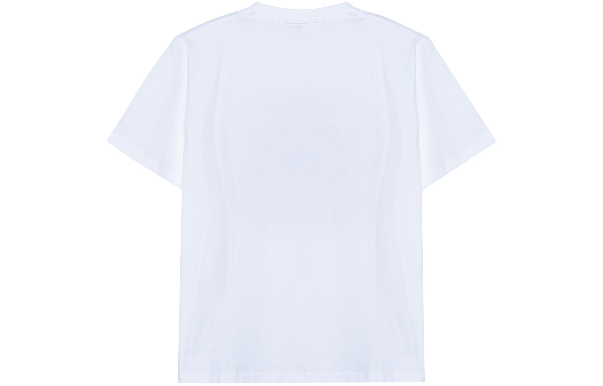 Lookbook (W) 로에베 SS23 화이트 픽셀 아나그램 자수 모자이크 로고 티셔츠. S540Y22X35-8995