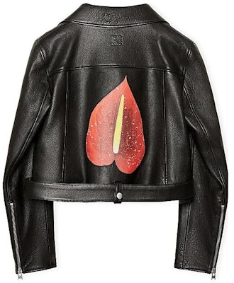 (Women) LOEWE SS23 Anthurium Print Biker Jacket Black S540Y19L51-1489 Order (Women) LOEWE SS23 Anthurium Print Biker Jacket Black S540Y19L51-1489