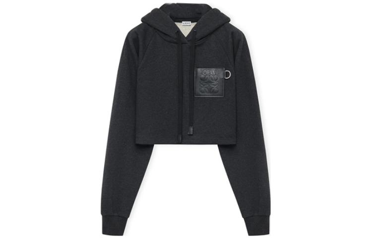 (Women) LOEWE SS23 Carbon Fleece Hoodie Pullover S359Y25X30-1720