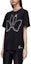 Purchase (W) LOEWE SS23 Camiseta Negra con Estampado de Conejo de Dibujos Animados S359Y22X31-1100