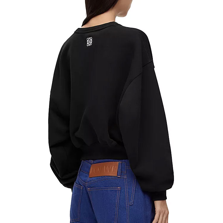 Purchase (W) LOEWE 2023 春節兔子印花長袖黑色衛衣 S359Y24X24-1100