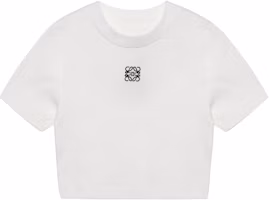 Order (W) LOEWE SS23 標誌印花白色短版T恤 時尚秀系列 S540Y07XCD-2100