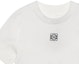 Sizing (W) LOEWE SS23 標誌印花白色短版T恤 時尚秀系列 S540Y07XCD-2100