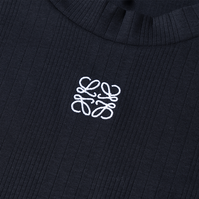 Details for (W) LOEWE SS23 女款黑色LOGO印花短袖短版T恤 S540Y07XCD-1100