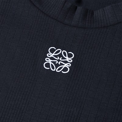 (W) LOEWE SS23 女款黑色LOGO印花短袖短版T恤 S540Y07XCD-1100 Details for (W) LOEWE SS23 女款黑色LOGO印花短袖短版T恤 S540Y07XCD-1100