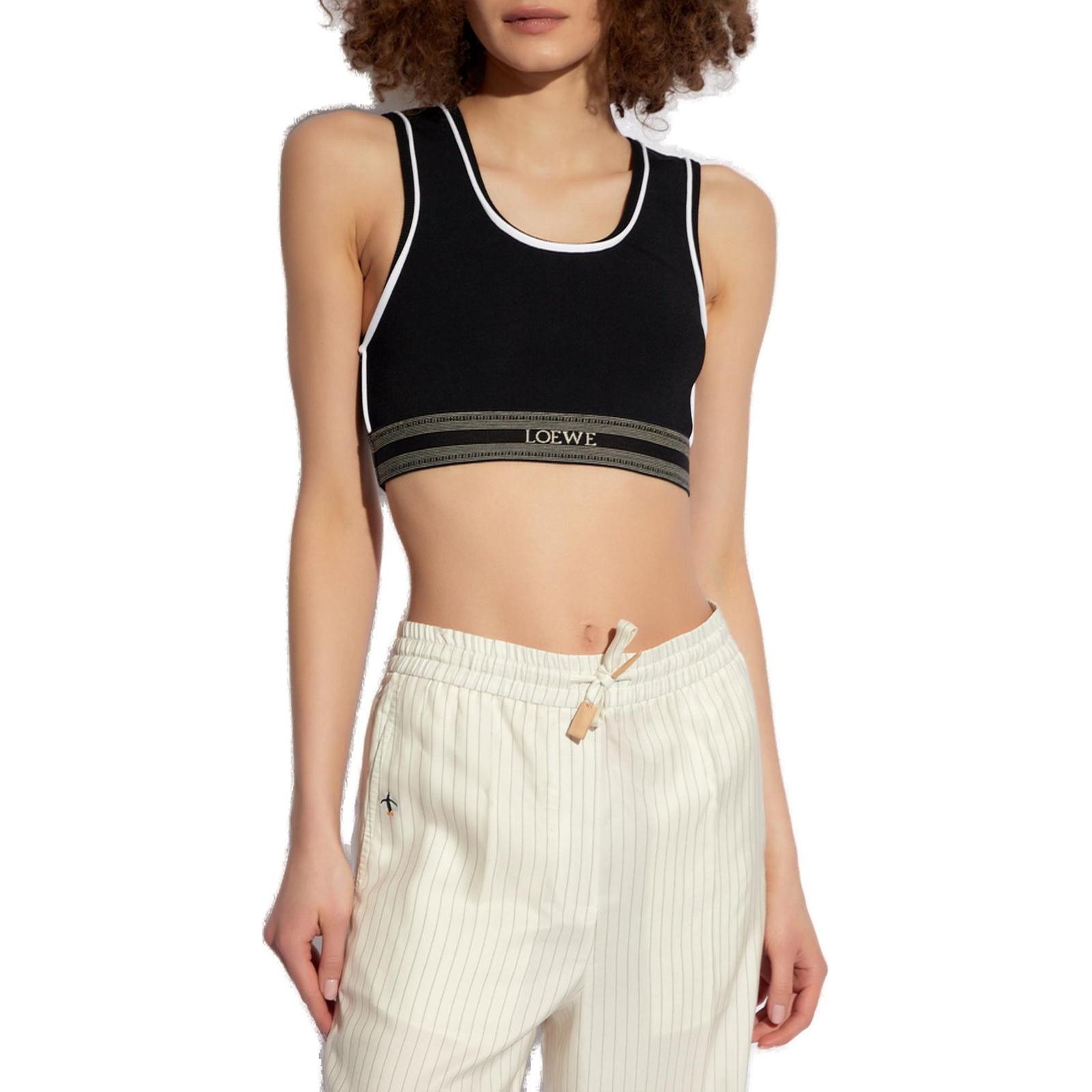 Purchase (W) Camiseta sin mangas negra con logo LOEWE SS24. S359Y14KEF-1100