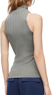 (W) LOEWE SS24 Gris Slim-Fit Top de Cuello Alto con Bordado de Logotipo. S359Y23X81-8594 Purchase (W) LOEWE SS24 Gris Slim-Fit Top de Cuello Alto con Bordado de Logotipo. S359Y23X81-8594