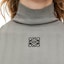 Details for (W) LOEWE SS24 Gris Slim-Fit Top de Cuello Alto con Bordado de Logotipo. S359Y23X81-8594