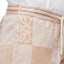 Details for (Women) LOEWE SS24 Logo Check Print Drawstring Shorts - Tosca Beige. S616Y27X62-2240