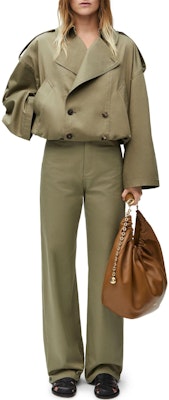 (Women) LOEWE SS24 Military Green Double-Breasted Short Jacket. S540Y02XAW-4430 Lookbook (Women) LOEWE SS24 Military Green Double-Breasted Short Jacket. S540Y02XAW-4430