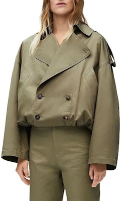 (Women) LOEWE SS24 Military Green Double-Breasted Short Jacket. S540Y02XAW-4430 Shop (Women) LOEWE SS24 Military Green Double-Breasted Short Jacket. S540Y02XAW-4430