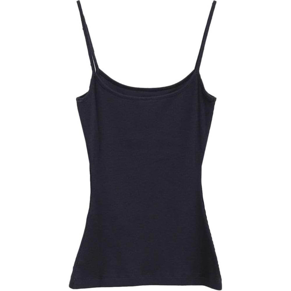 Lookbook (W) 로에베 SS24 네이비 블루 자수 로고 슬리브리스 크루넥 탑 S359Y23X99-5240