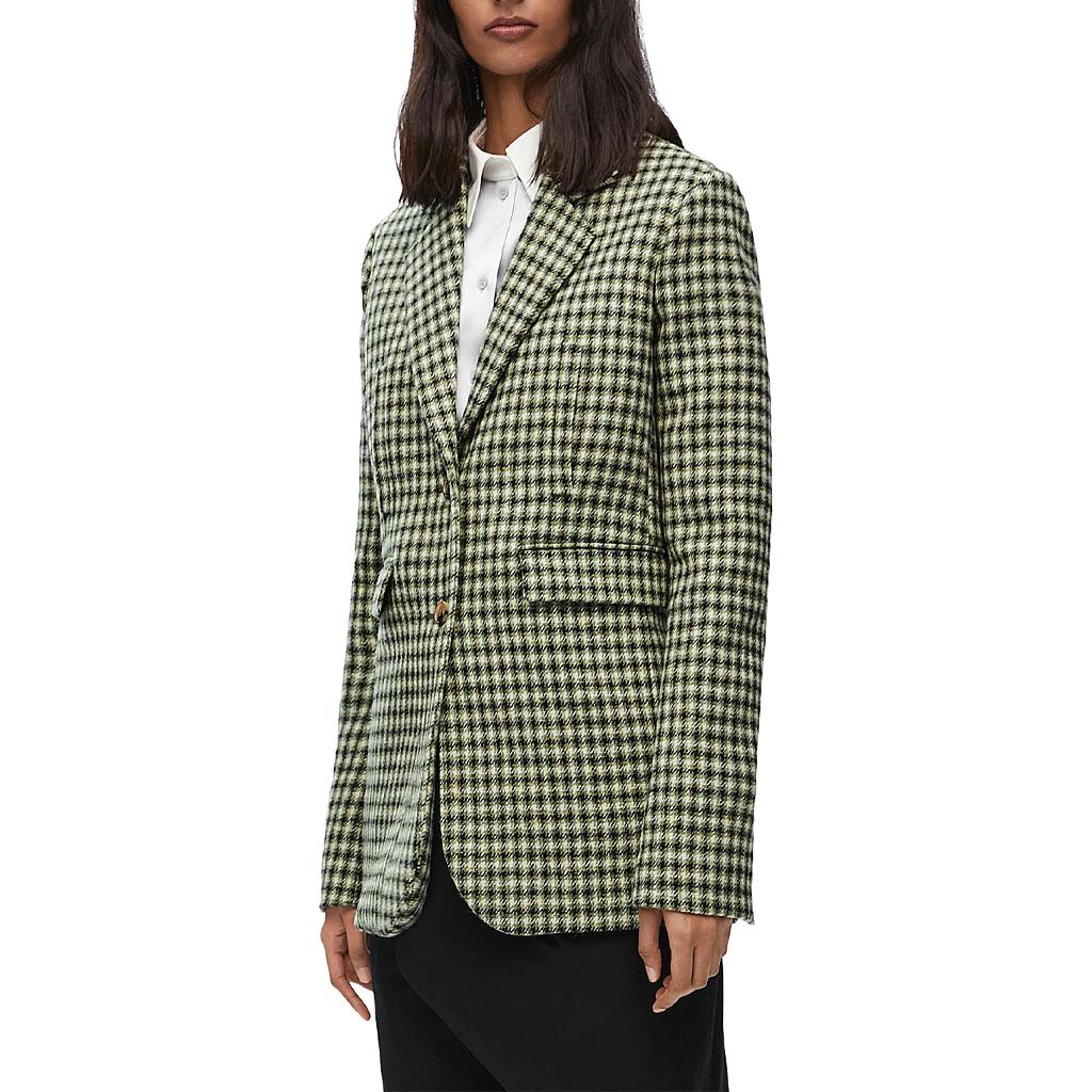 Purchase (W) LOEWE SS24 修身格紋單排扣外套 多色 S540Y03XAB-8532