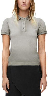 (W) ロエベ SS24 ソリッド ボタンアップ 半袖 ポロシャツ クールグレー。 S540Y23X36-5942 Shop (W) ロエベ SS24 ソリッド ボタンアップ 半袖 ポロシャツ クールグレー。 S540Y23X36-5942