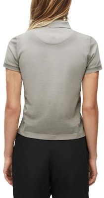 (W) ロエベ SS24 ソリッド ボタンアップ 半袖 ポロシャツ クールグレー。 S540Y23X36-5942 Purchase (W) ロエベ SS24 ソリッド ボタンアップ 半袖 ポロシャツ クールグレー。 S540Y23X36-5942