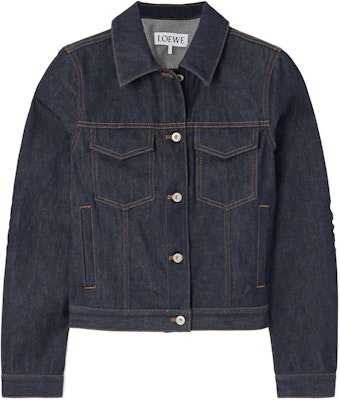 (Women) LOEWE SS24 Solid Color Denim Jacket Long Sleeve Blue S359Y50X59-2834 Buy (Women) LOEWE SS24 Solid Color Denim Jacket Long Sleeve Blue S359Y50X59-2834