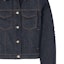 Sizing (Women) LOEWE SS24 Solid Color Denim Jacket Long Sleeve Blue S359Y50X59-2834