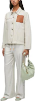 Lookbook (W) LOEWE SS24 白色花飾領單排扣休閒外套. S359Y02XB7-2370