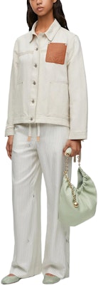 (Women) LOEWE SS24 White Appliqué Collar Single-Breasted Casual Jacket. S359Y02XB7-2370 Lookbook (Women) LOEWE SS24 White Appliqué Collar Single-Breasted Casual Jacket. S359Y02XB7-2370