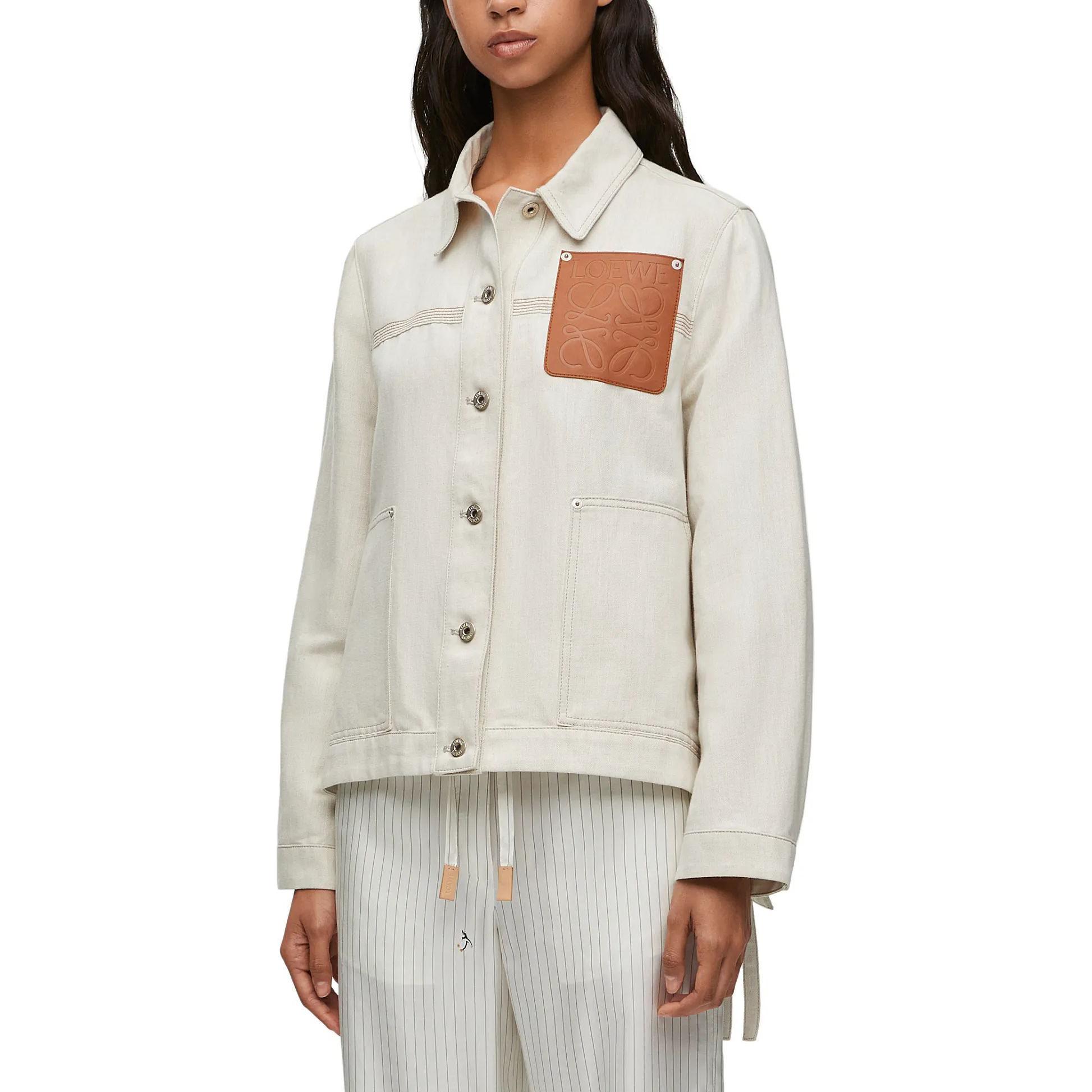 Purchase (W) LOEWE SS24 白色花飾領單排扣休閒外套. S359Y02XB7-2370