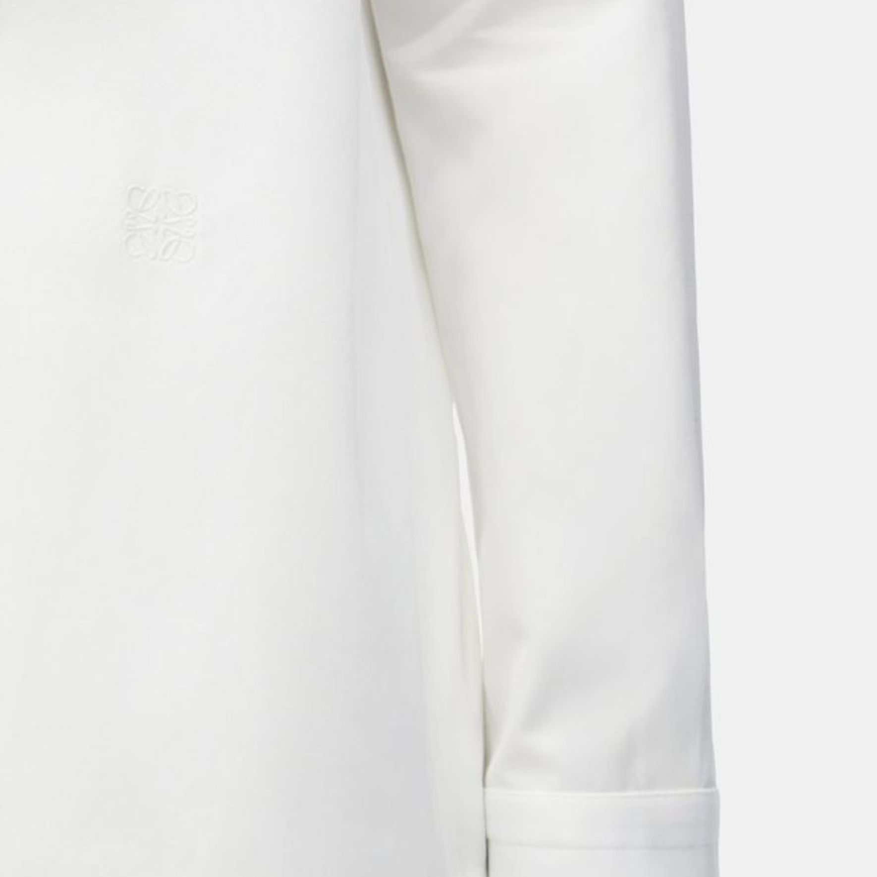 Purchase (W) ロエベ SS24 刺繍ロゴ付きホワイトシャツ ポイントカラー付き. S540Y05X97-2100