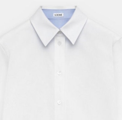 (W) LOEWE SS24 白色刺繡Logo尖領襯衫 S540Y05X97-2100 Details for (W) LOEWE SS24 白色刺繡Logo尖領襯衫 S540Y05X97-2100