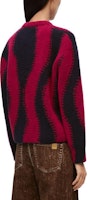 (W) LOEWE SS24 Jacquard Knit Crewneck Oversized Sweater Merah S359Y14KEL-5114 Shop (W) LOEWE SS24 Jacquard Knit Crewneck Oversized Sweater Merah S359Y14KEL-5114