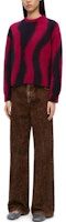 (W) LOEWE SS24 Jacquard Knit Crewneck Oversized Sweater Merah S359Y14KEL-5114 Purchase (W) LOEWE SS24 Jacquard Knit Crewneck Oversized Sweater Merah S359Y14KEL-5114