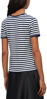 (W) LOEWE SS24 海軍藍條紋修身短袖T恤。 S359Y22X55-4933 Details for (W) LOEWE SS24 海軍藍條紋修身短袖T恤。 S359Y22X55-4933