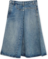 (Women) LOEWE SS25 Asymmetric Denim Maxi Skirt Blue S359Y1EX20-6395 (Women) LOEWE SS25 Asymmetric Denim Maxi Skirt Blue S359Y1EX20-6395