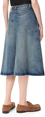 (Women) LOEWE SS25 Asymmetric Denim Maxi Skirt Blue S359Y1EX20-6395 Purchase (Women) LOEWE SS25 Asymmetric Denim Maxi Skirt Blue S359Y1EX20-6395