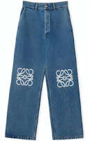 Order (Women) LOEWE SS25 Logo Denim Cotton Loose Fit Jeans - Blue. S359Y11X43-5320