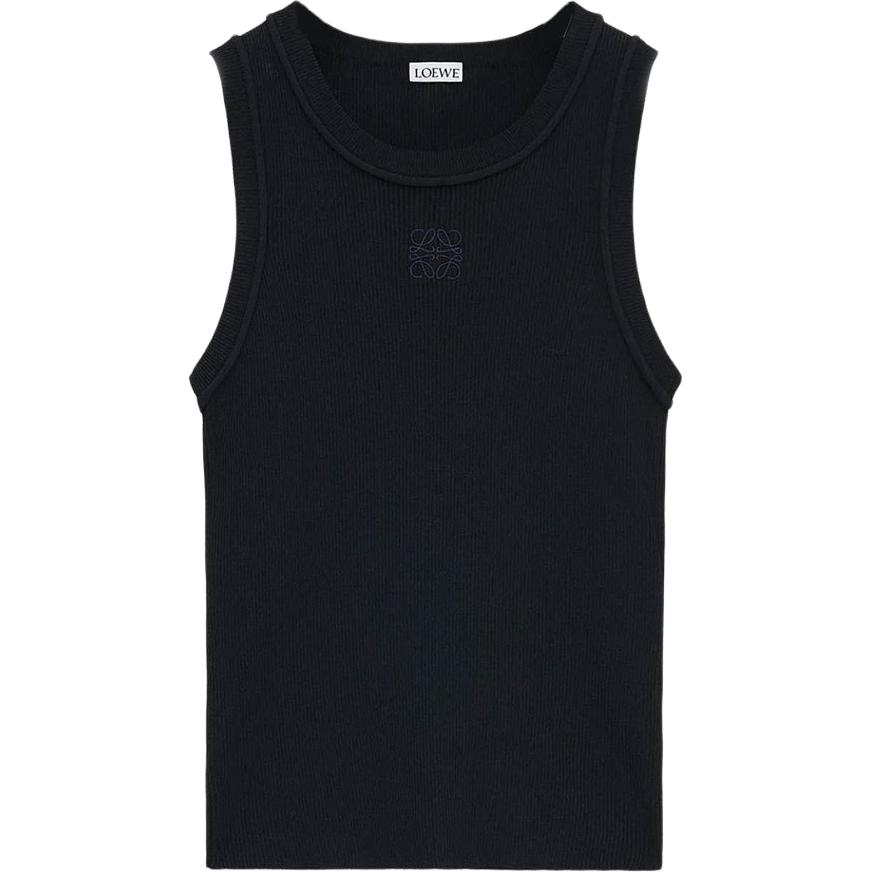 (Women) LOEWE SS26 Women’s Puzzle Embroidery Sleeveless Stretch Tank Top S359Y55K51-1100