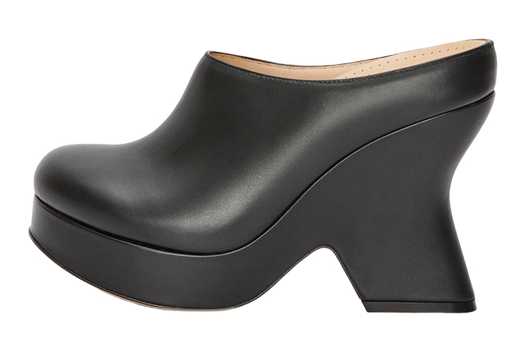 (Women) LOEWE Stiletto Heeled Sandals 'Black Calfskin' L814V29X01-1100